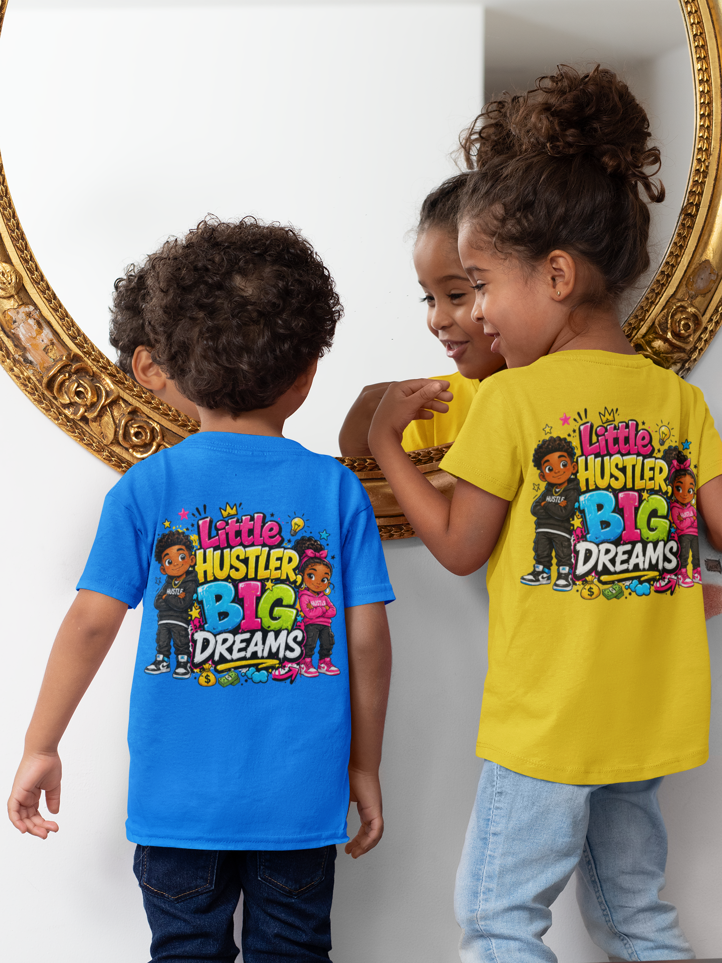 “Little Hustler, Big Dreams” Kids Graphic Tee