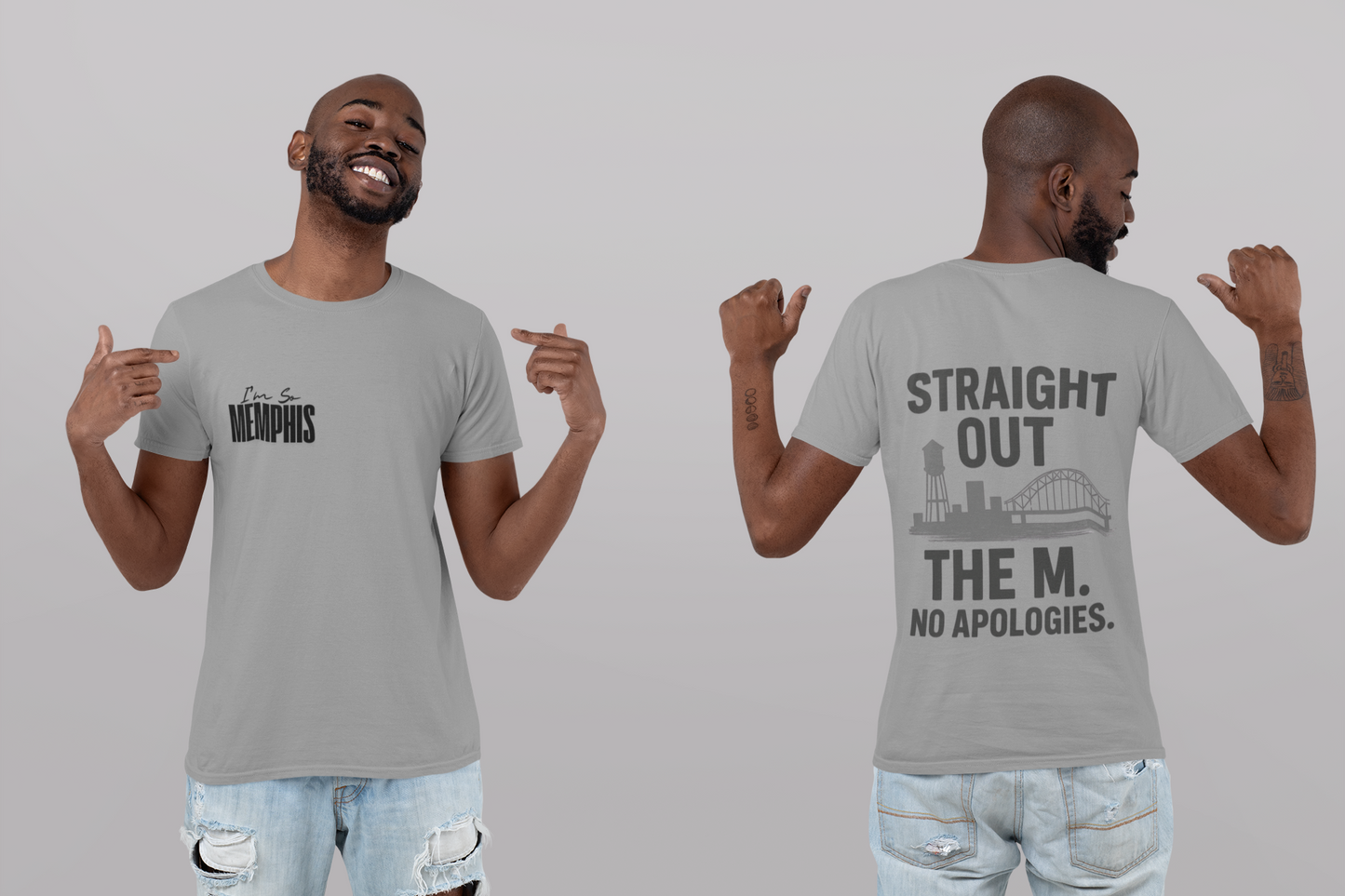Straight Out the M. – No Apologies Tee (men)