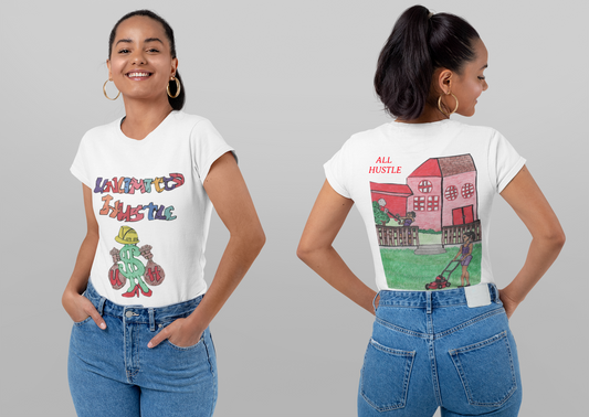 "all hustle" unlimited grind tee