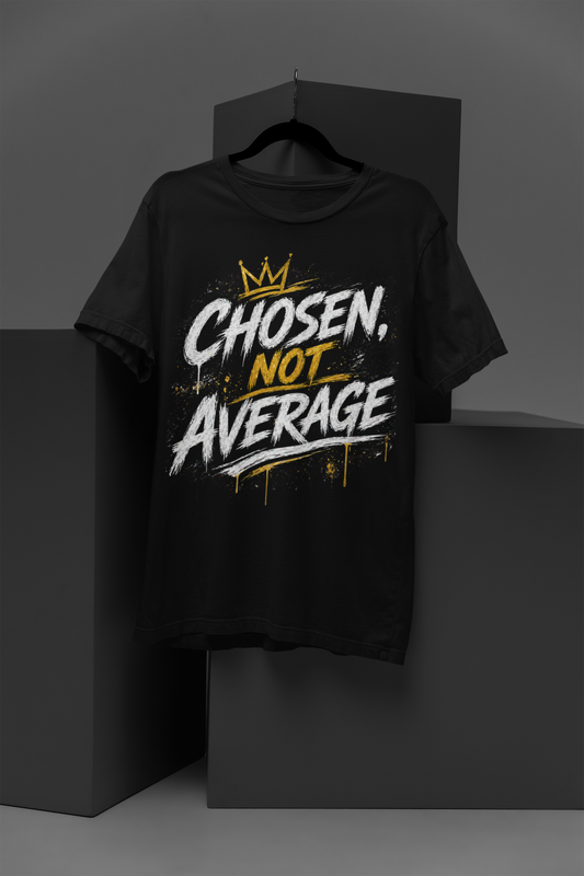 “Chosen, Not Average” Graphic Tee