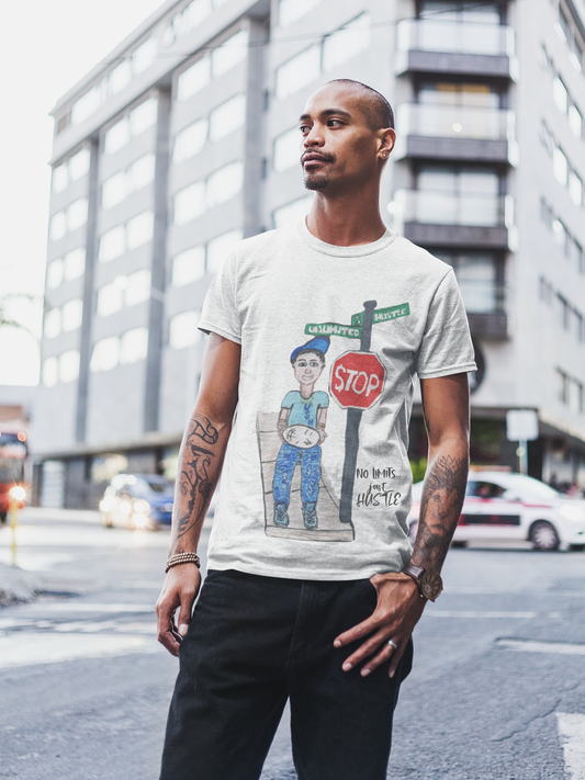 "no limits " street sign tee