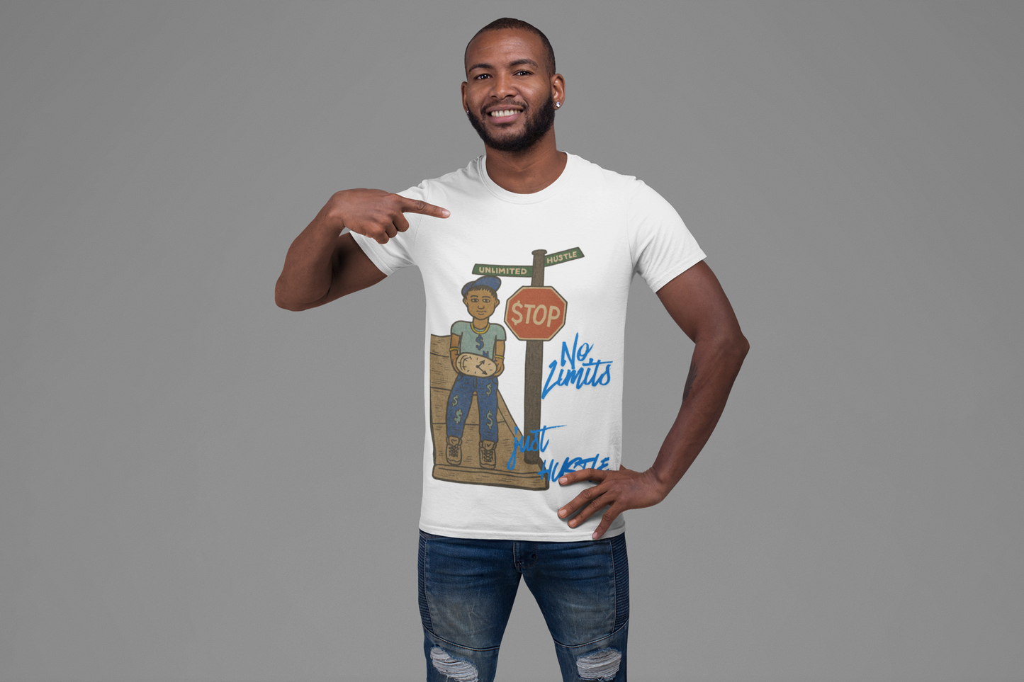 No Limits. Just Hustle. – Unlimited Hustle Tee (men)